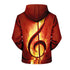 Casual halloween Hoodies Unisex Creative Round Neck Top 2019 Halloween costumes Burning Note - menochic